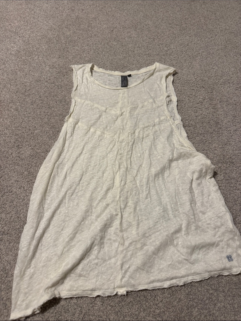 Sweaty Betty Cream Lightweight Sleeveless Tank